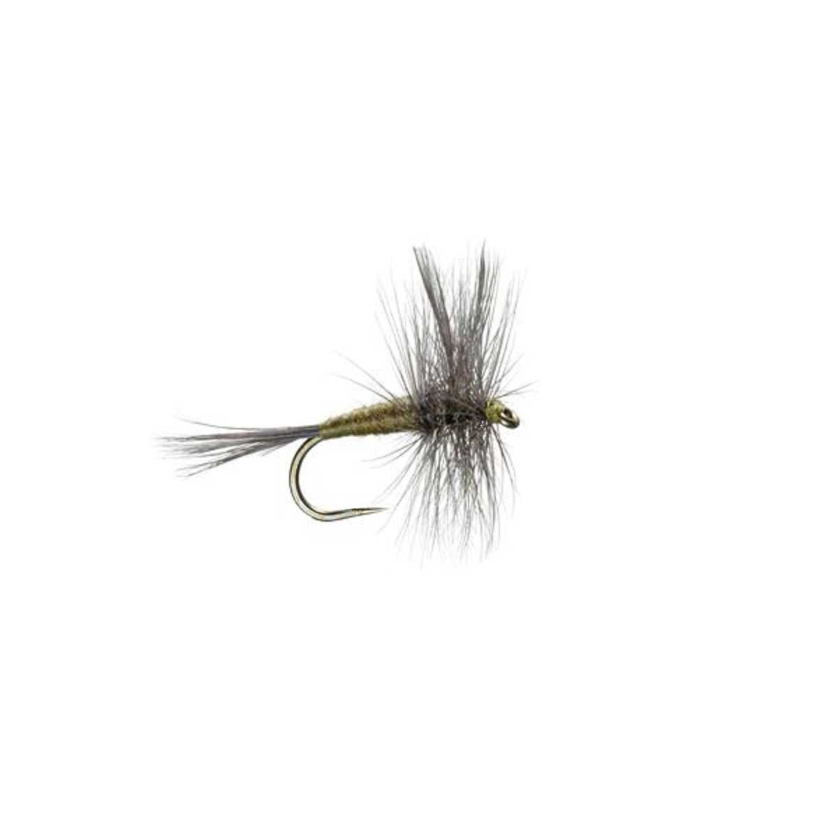 Barbless Blue Winged Olive BWO Classic Trout Dry Fly Fishing Flies - Set of 6 Flies Size 16