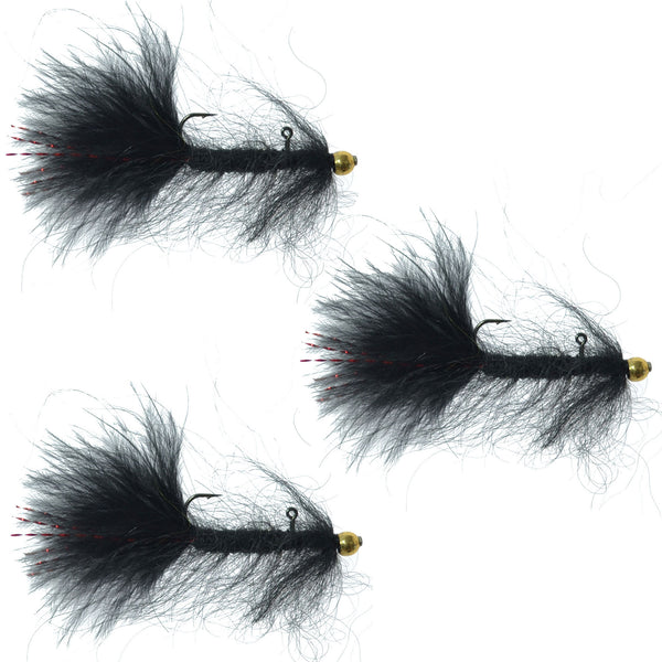 3 Pack Balanced Leech Size 8 - The Fly Fishing Place