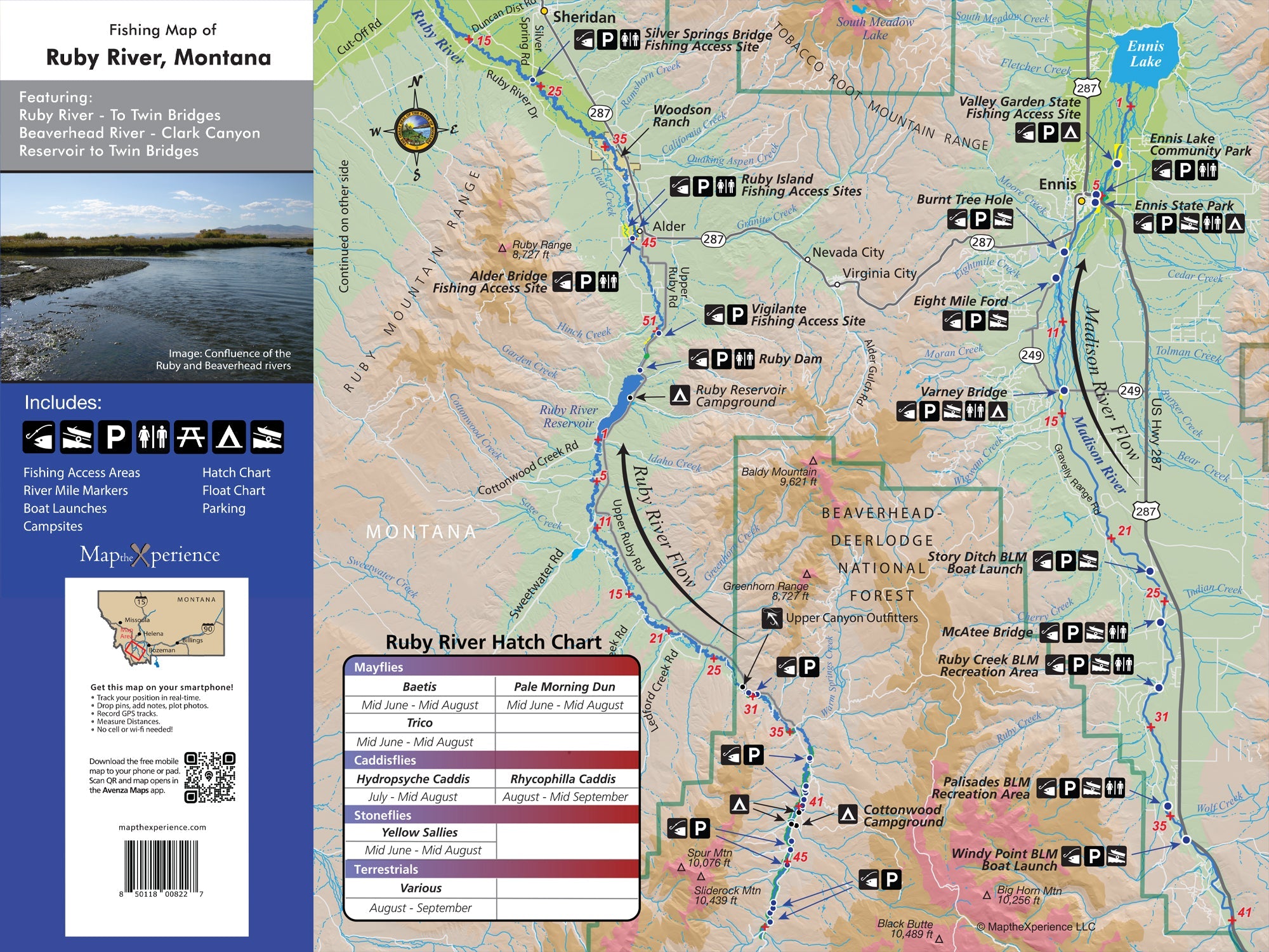 Beaverhead River Montana Fly Fishing Map | Public Access Guide