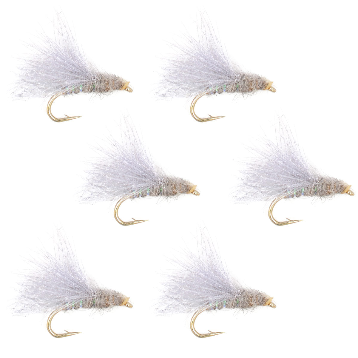 CDC Baetis Emerger BWO Wet Fly Fishing Flies - 6 Flies Hook Size 20