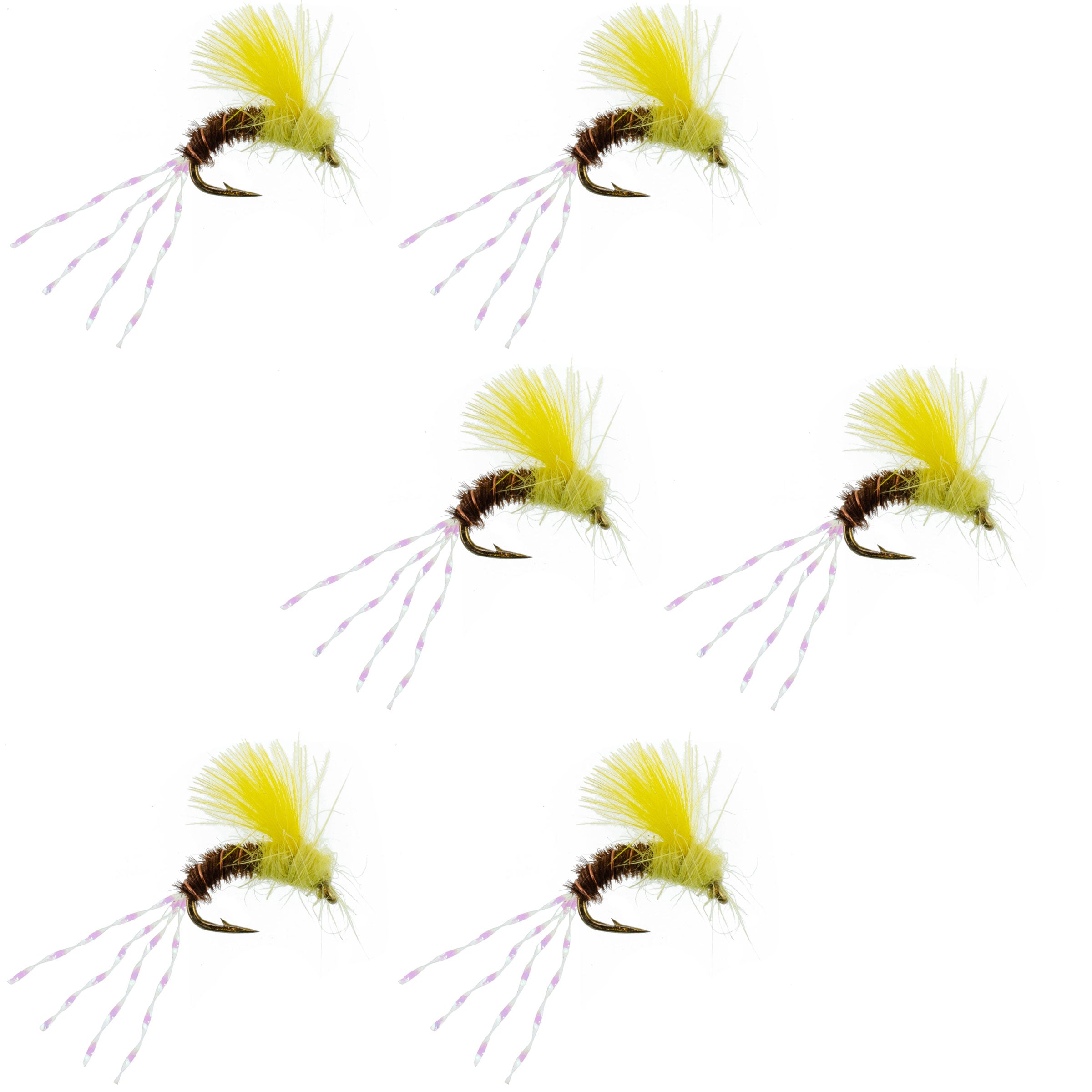 CDC Pale Morning Dun Emerger PMD Fishing Fly - 6 Flies Size 16