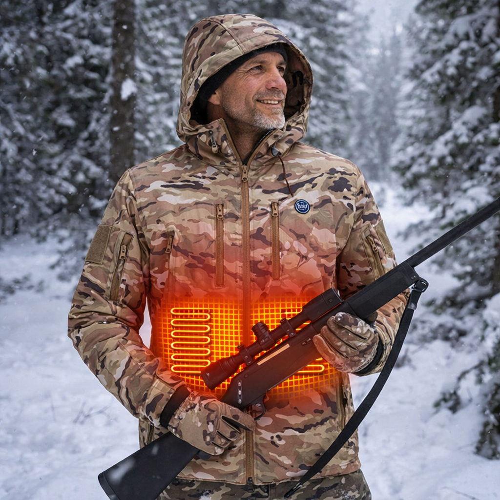 LITEGUEST 7-Zone Heated Camo Jacket | USB Powered Winter Hunting Gear