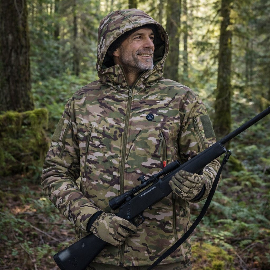 LITEGUEST 7-Zone Heated Camo Jacket | USB Powered Winter Hunting Gear