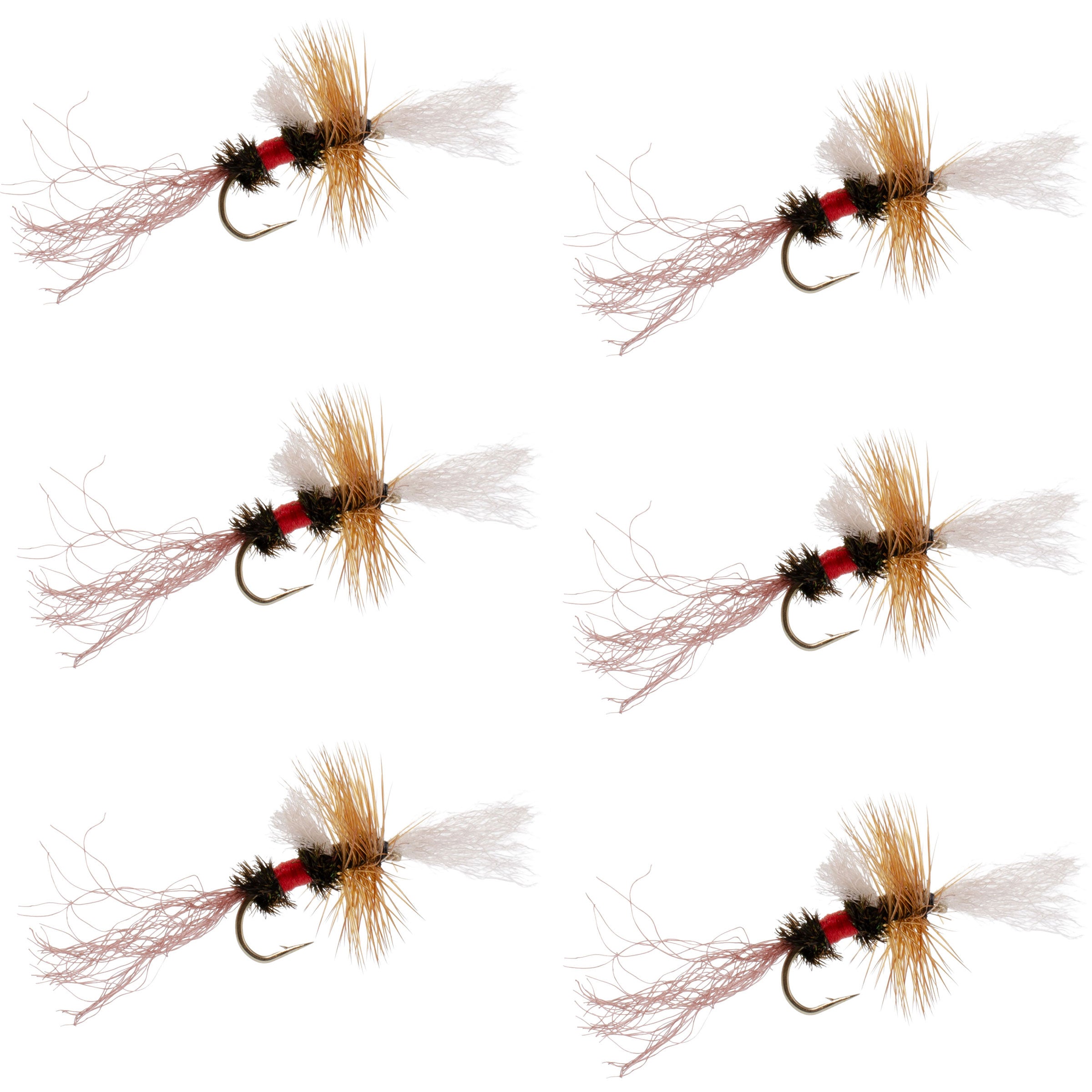 Royal Wulff Cripple Mayfly - Caddis Emerger - 6 Flies Hook Size 14