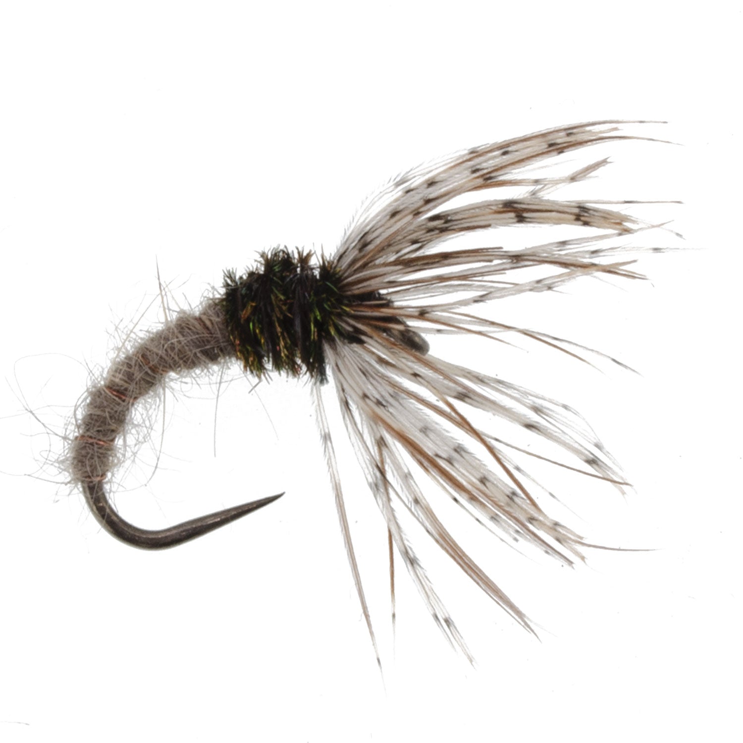 Hares Ear Sakasa Kebari - 12 Tenkara Flies - Size 12