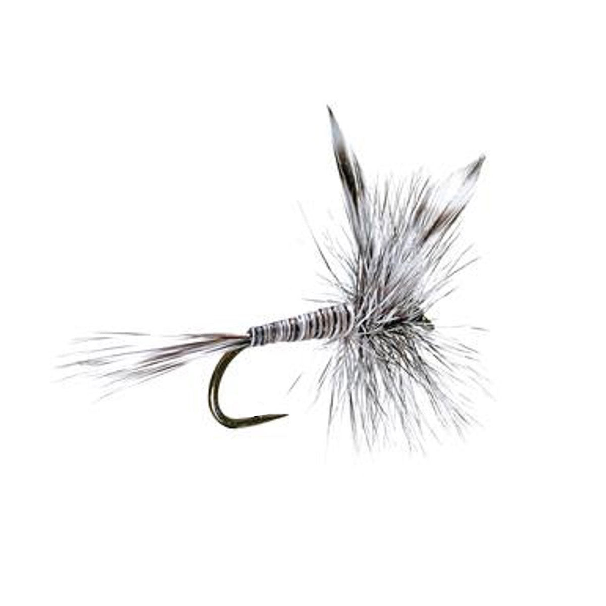 3 Pack Barbless Mosquito Classic Trout Dry Fly Fishing Flies - Hook Size 12