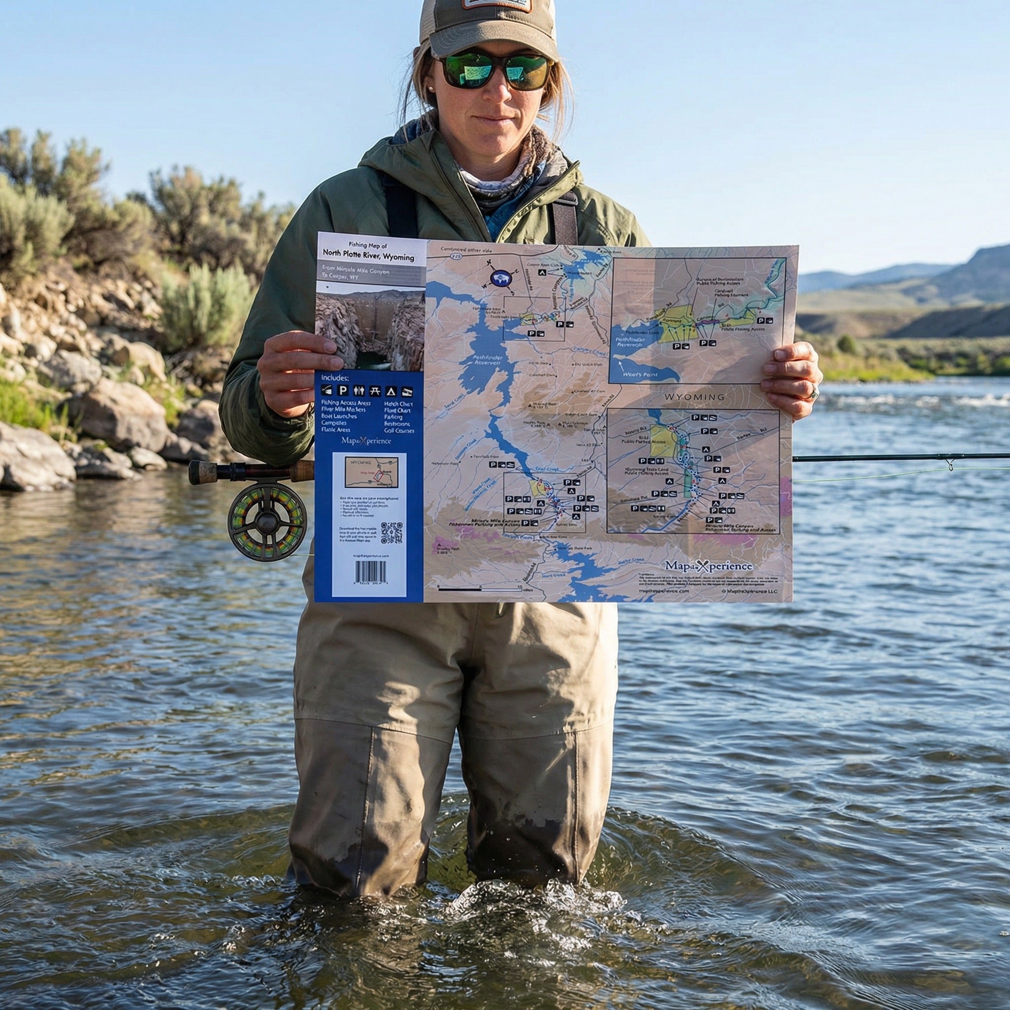 North Platte River Wyoming Fly Fishing Map | Public Access Guide