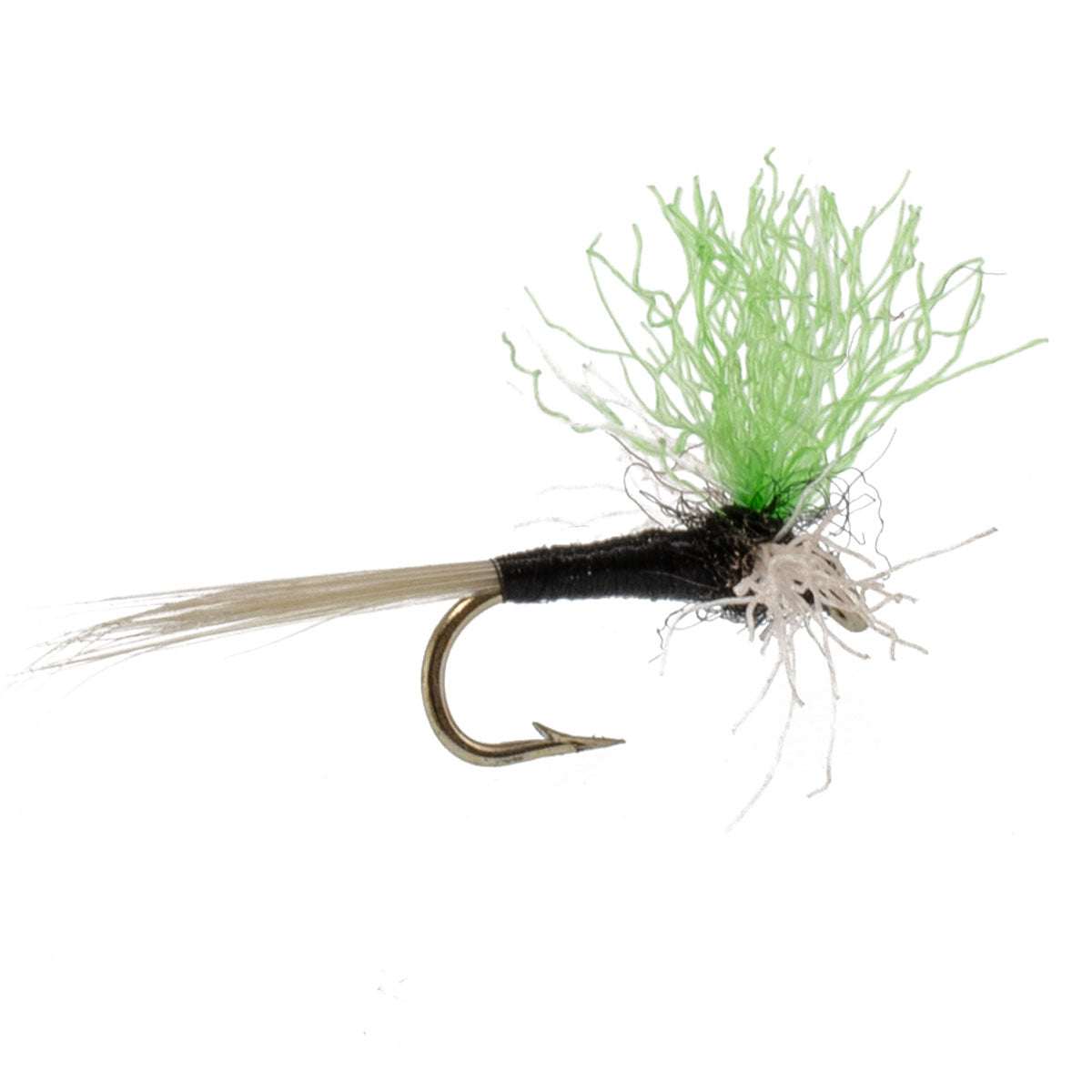 3 Pack Trico Spinner High Visibility Green Post Hook Size 18