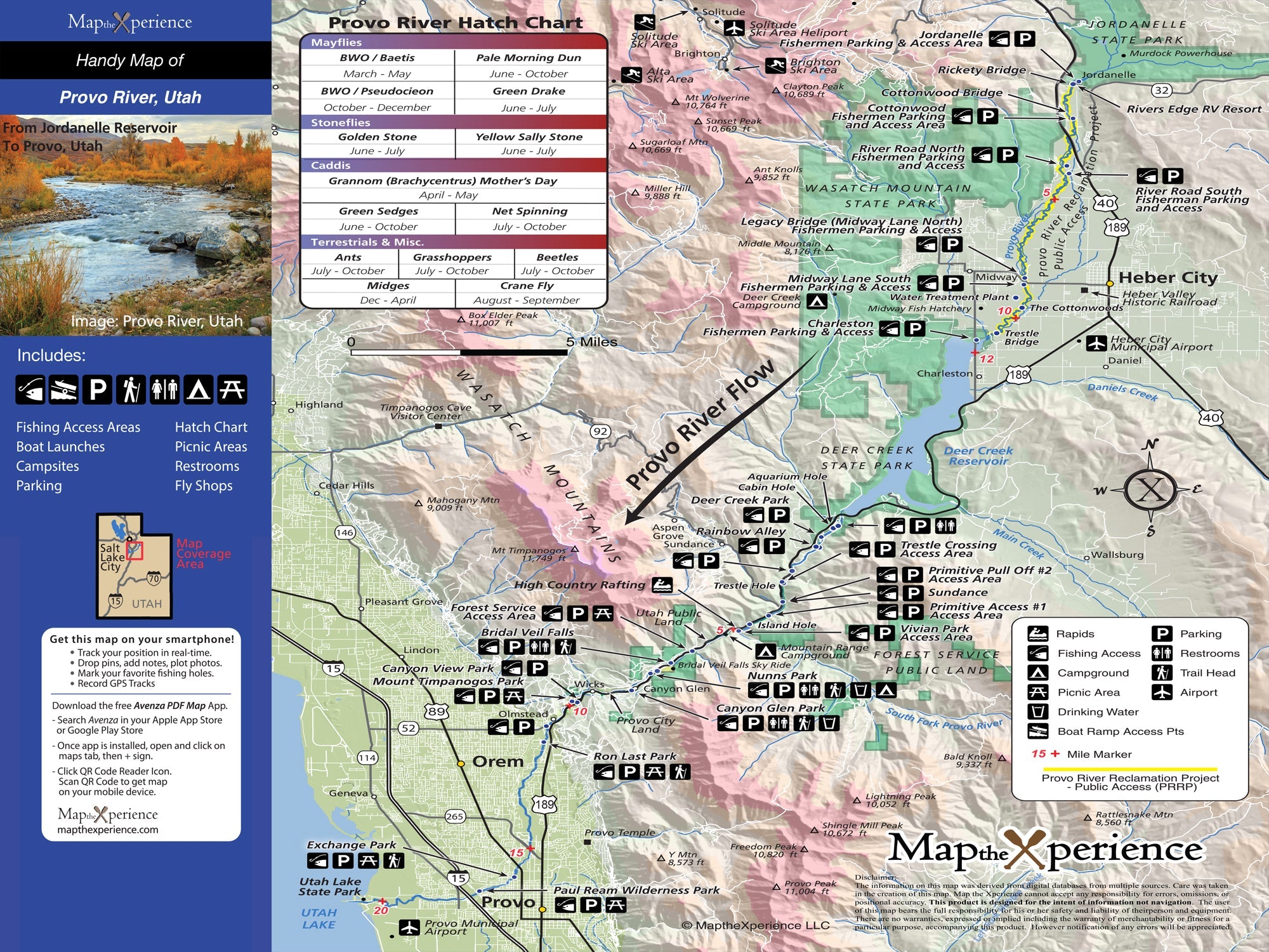Provo River Utah Fly Fishing Map | Public Access Guide