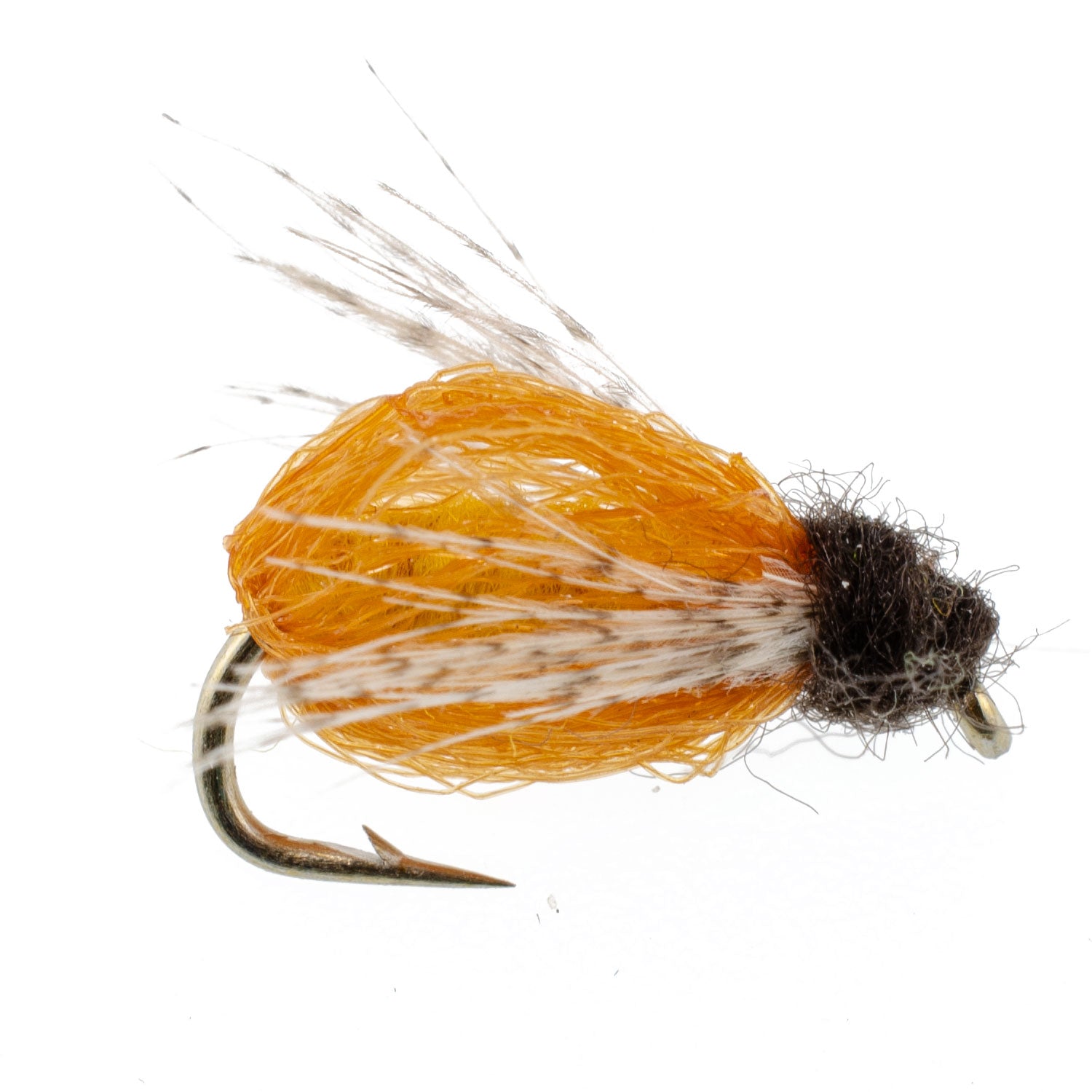 3 Pack LaFontaine Amber Deep Sparkle Caddis Pupa - Hook Size 18