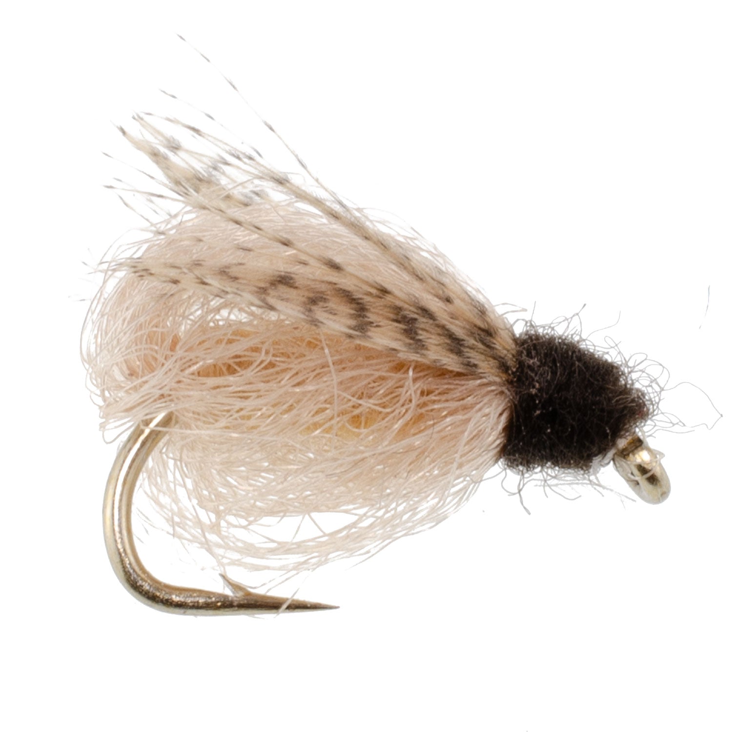3 Pack LaFontaine Tan Deep Sparkle Caddis Pupa - Hook Size 18