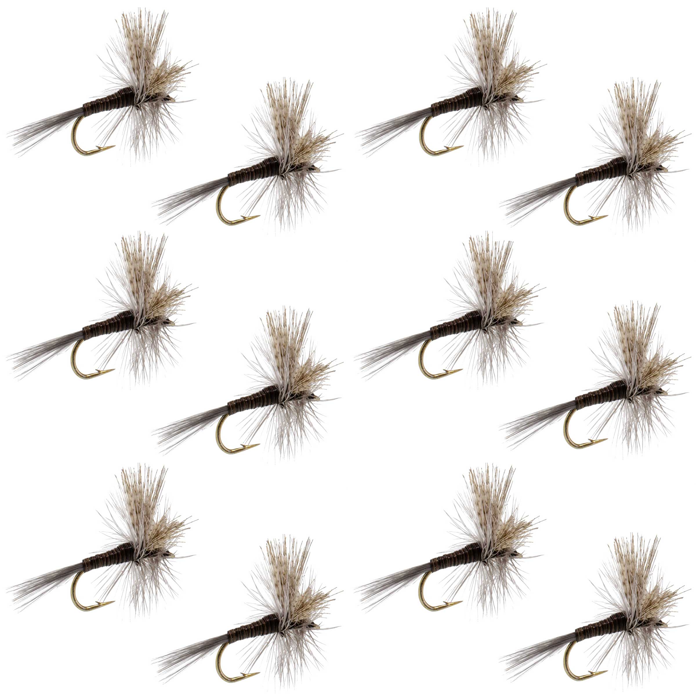 Quill Gordon Classic Dry Fly - 12 Flies Size 18