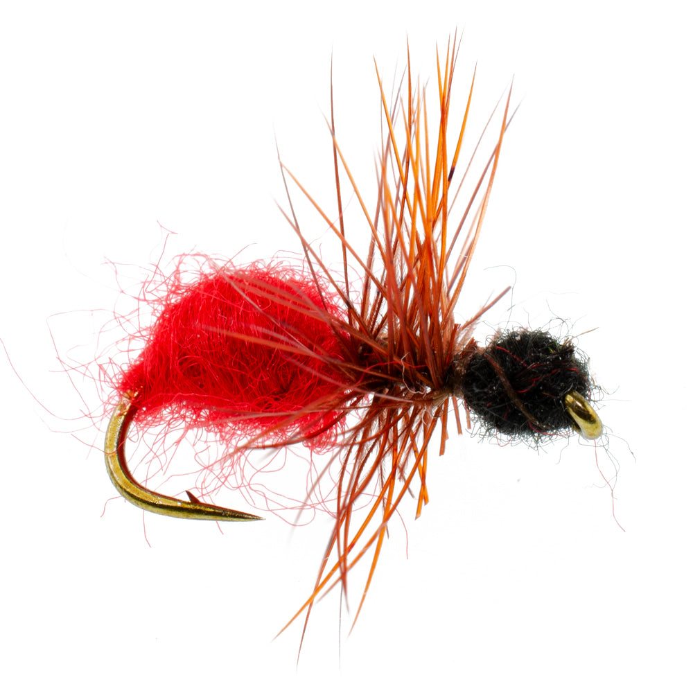 Velvet Cowkiller Ant Wasp Terrestrial Trout Dry Fly - 6 Flies Hook Size 12