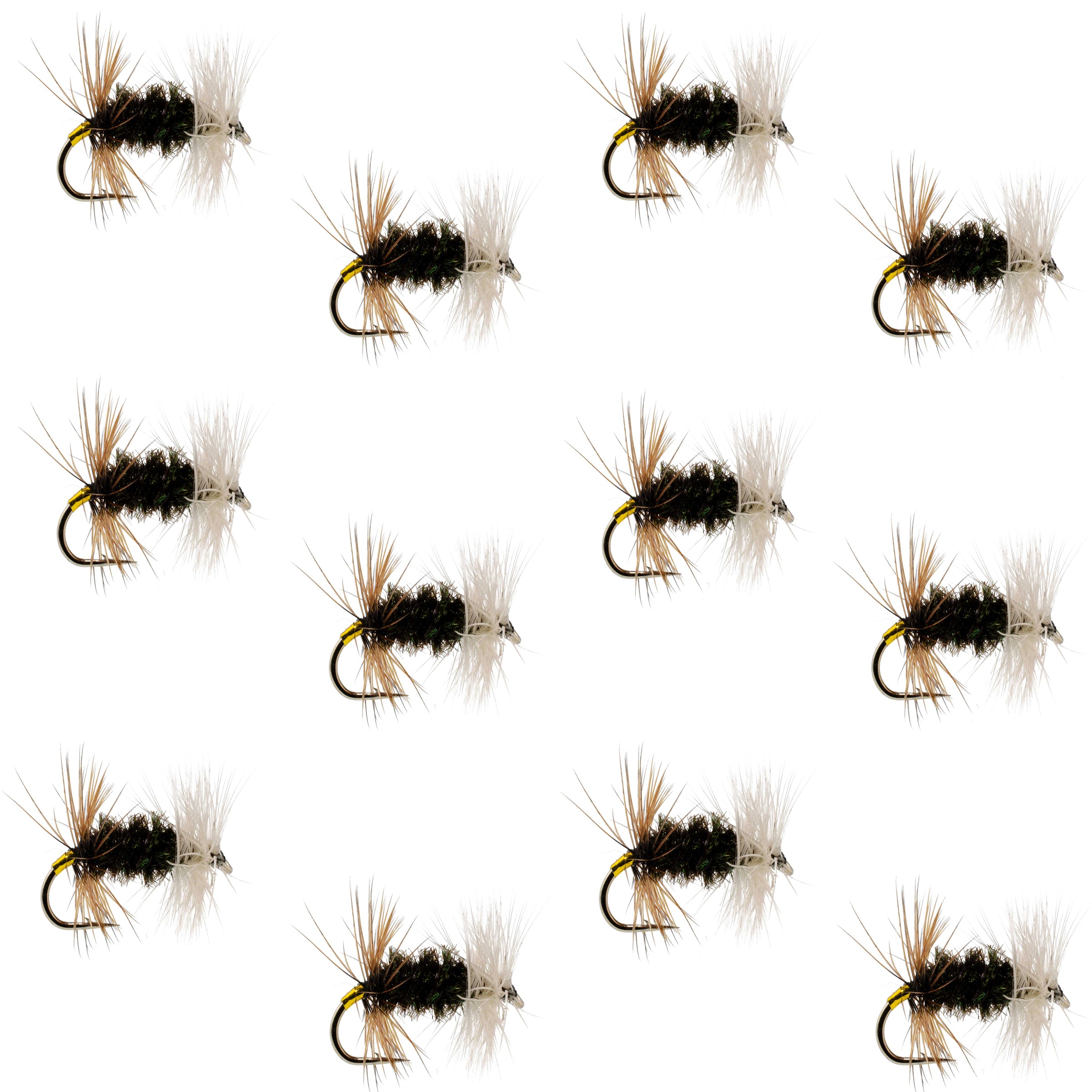 Renegade Classic Trout Dry Fly 12 Flies Hook Size 12