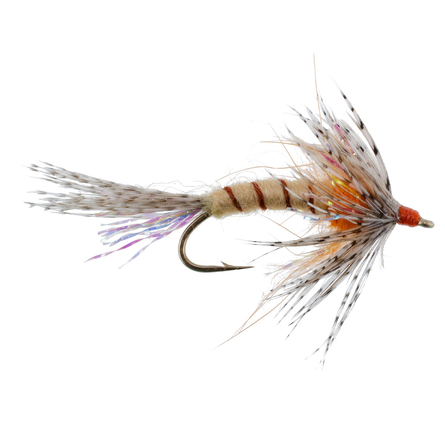 Orange Shakey Bealy Fall Soft Hackle Wet Fly - 1 Dozen Flies Hook Size 10