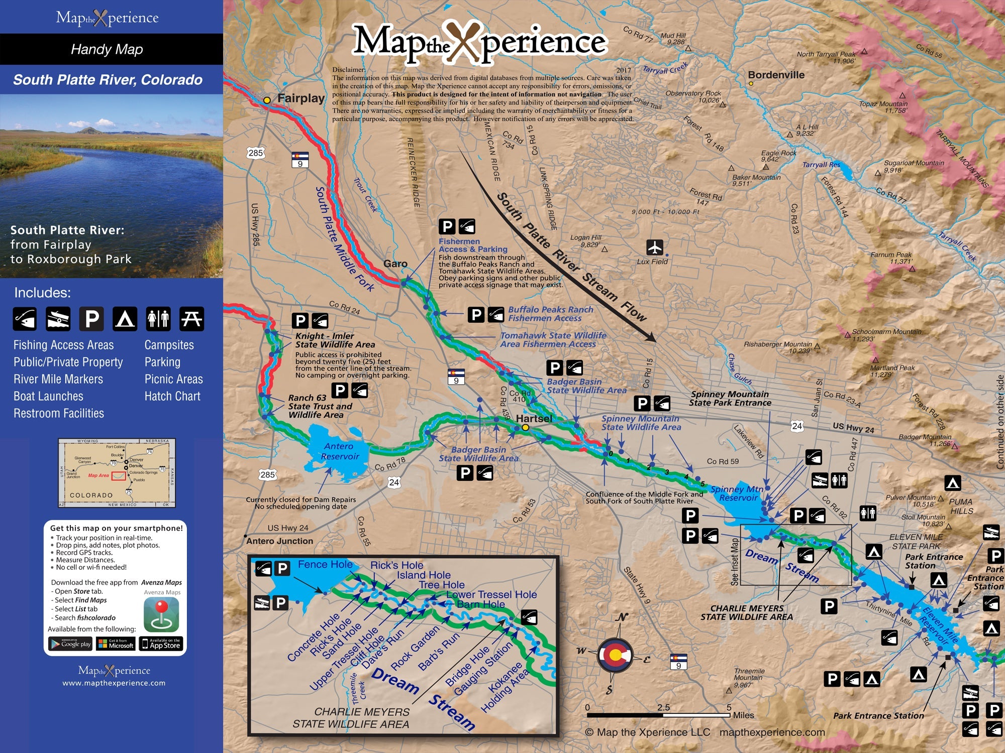 South Platte River Colorado Fly Fishing Map | Public Access Guide