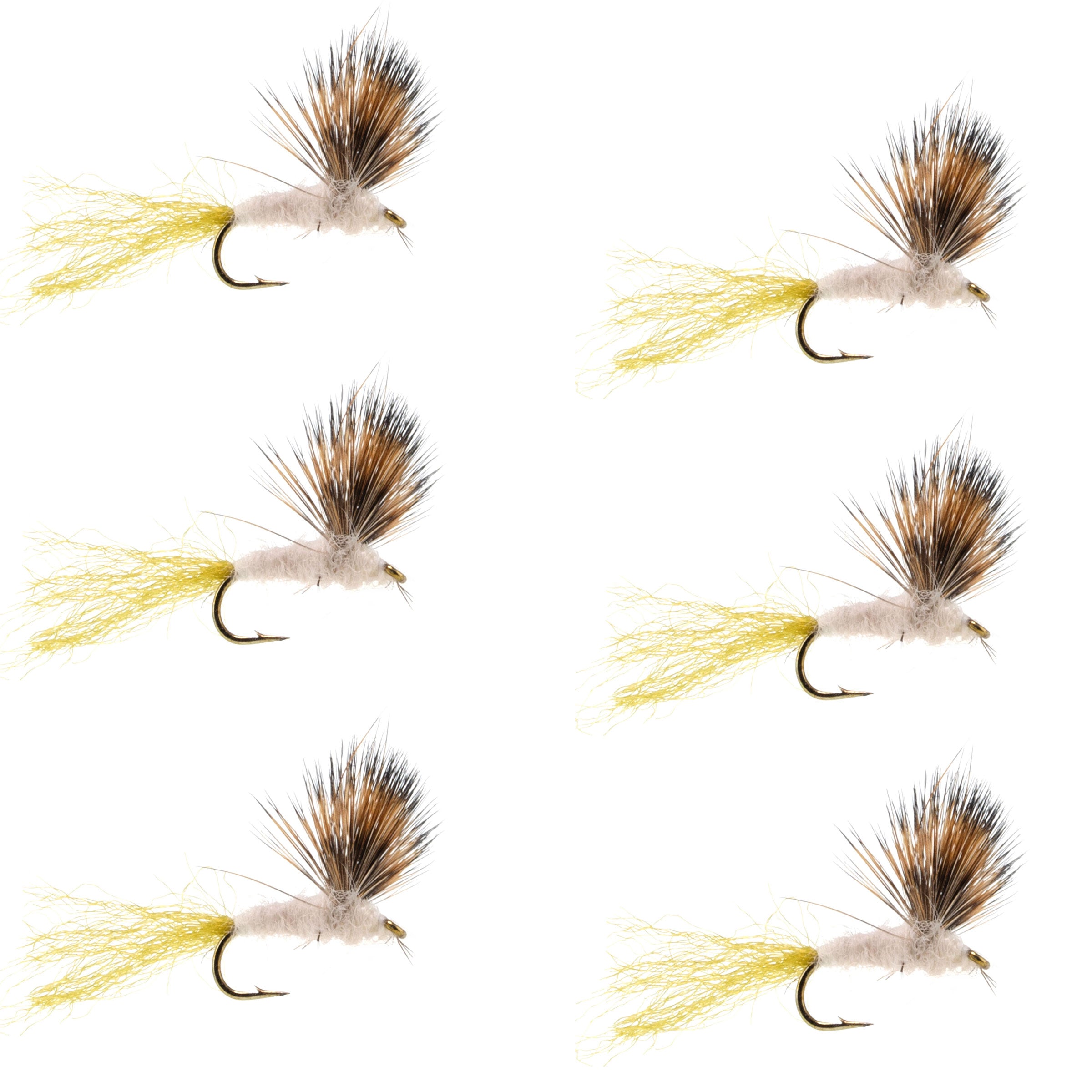 Sparkle Dun Pale Morning Dun PMD Mayfly 6 Flies Hook size 18