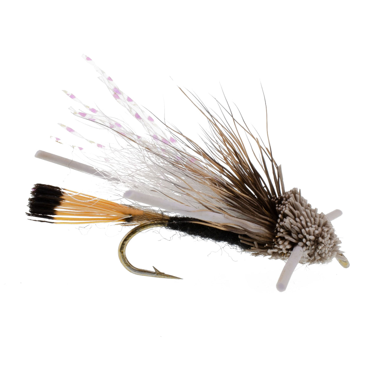 Turcks Tarantula Black Terrestrial Dry Fly - 12 Flies Size 12