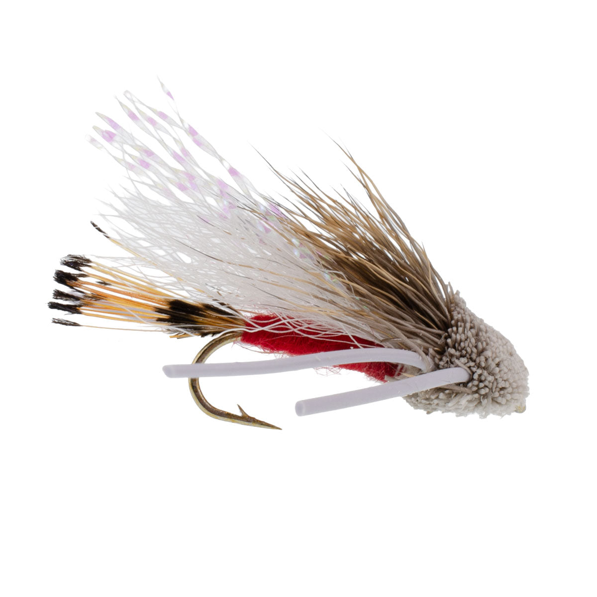 Turcks Tarantula Red Terrestrial Dry Fly - 6 Flies Size 12