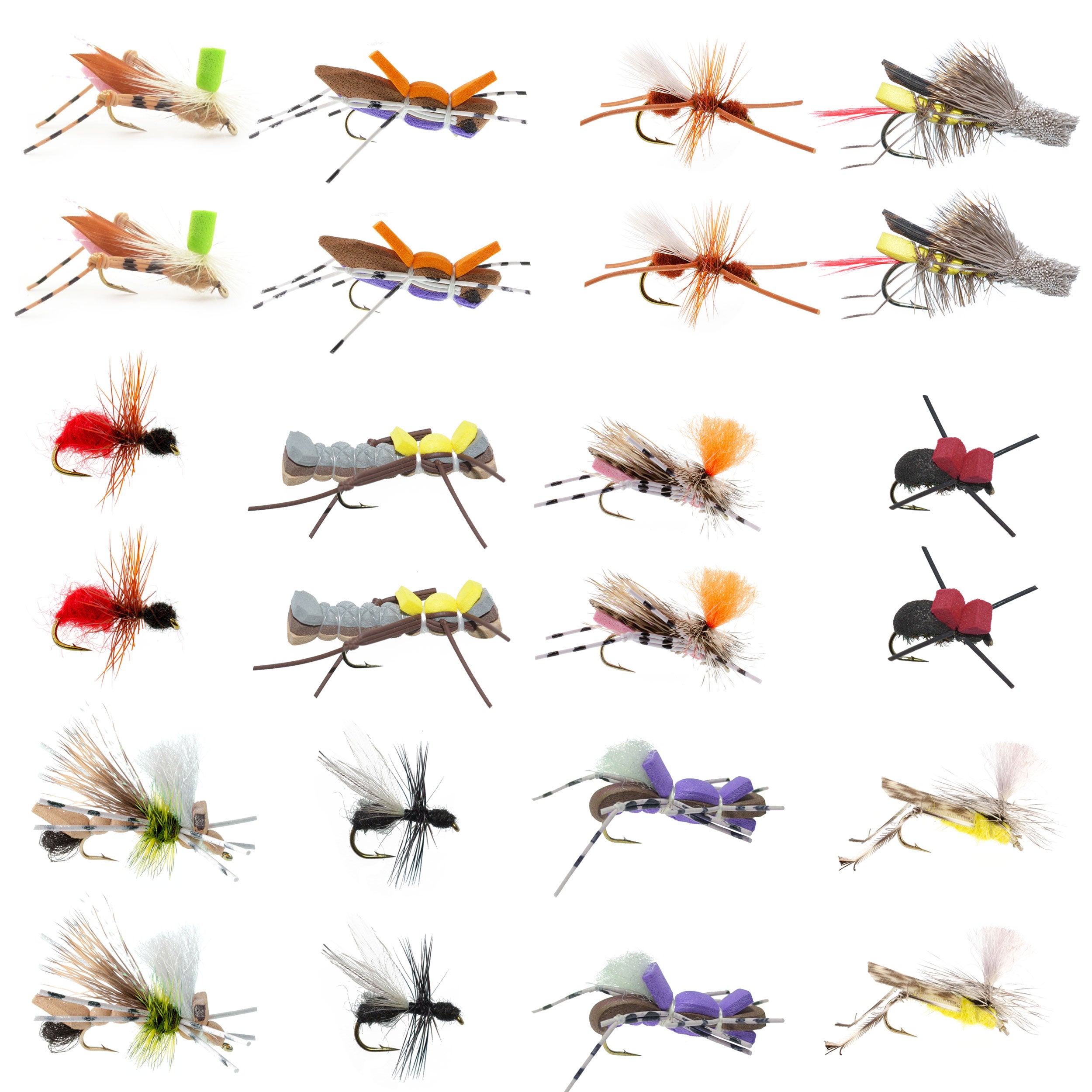 Troutflies UK 18-Pack Dry Trout Fishing Flies – Griffiths Gnat, Winged Ant, Traditional Ants, Assorted Sizes