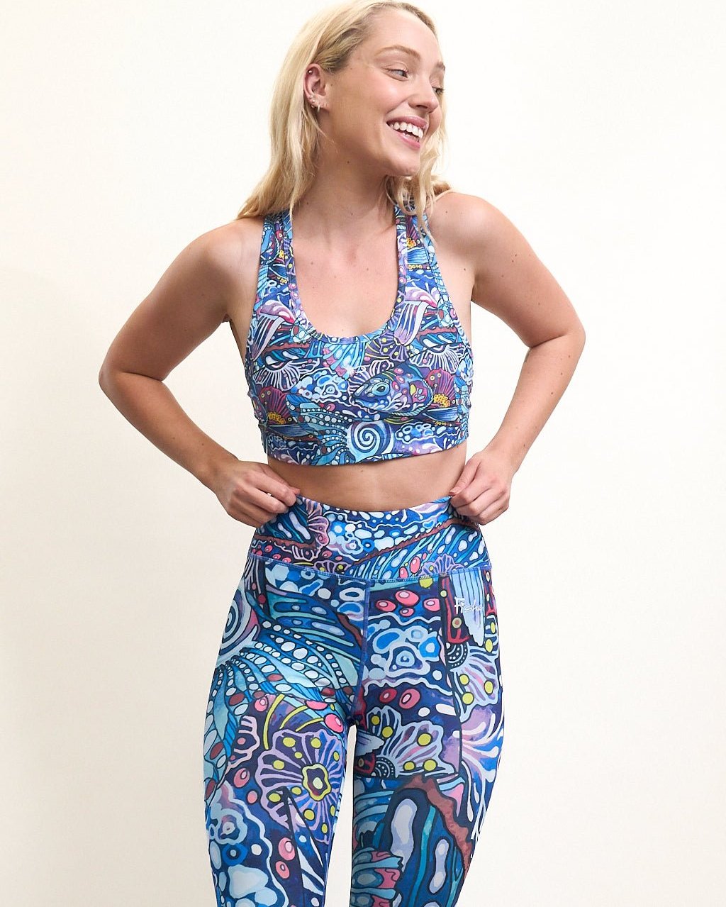 Enchanted Grayling High-Waisted Leggings