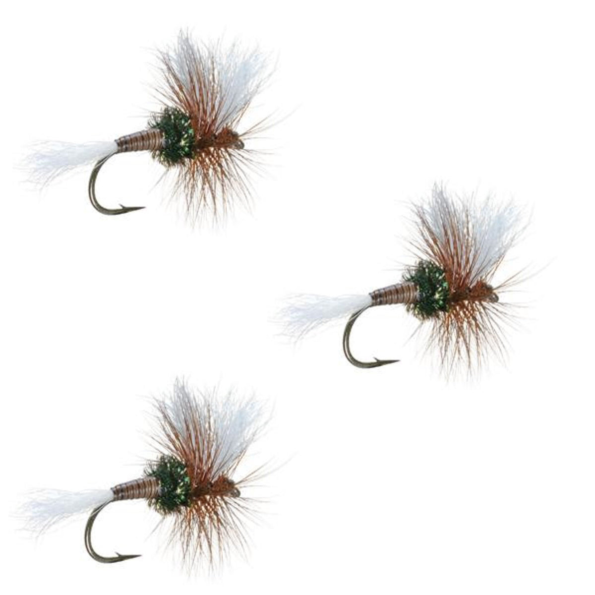 3 Pack H & L Variant Classic Dry Flies Hook Size 16