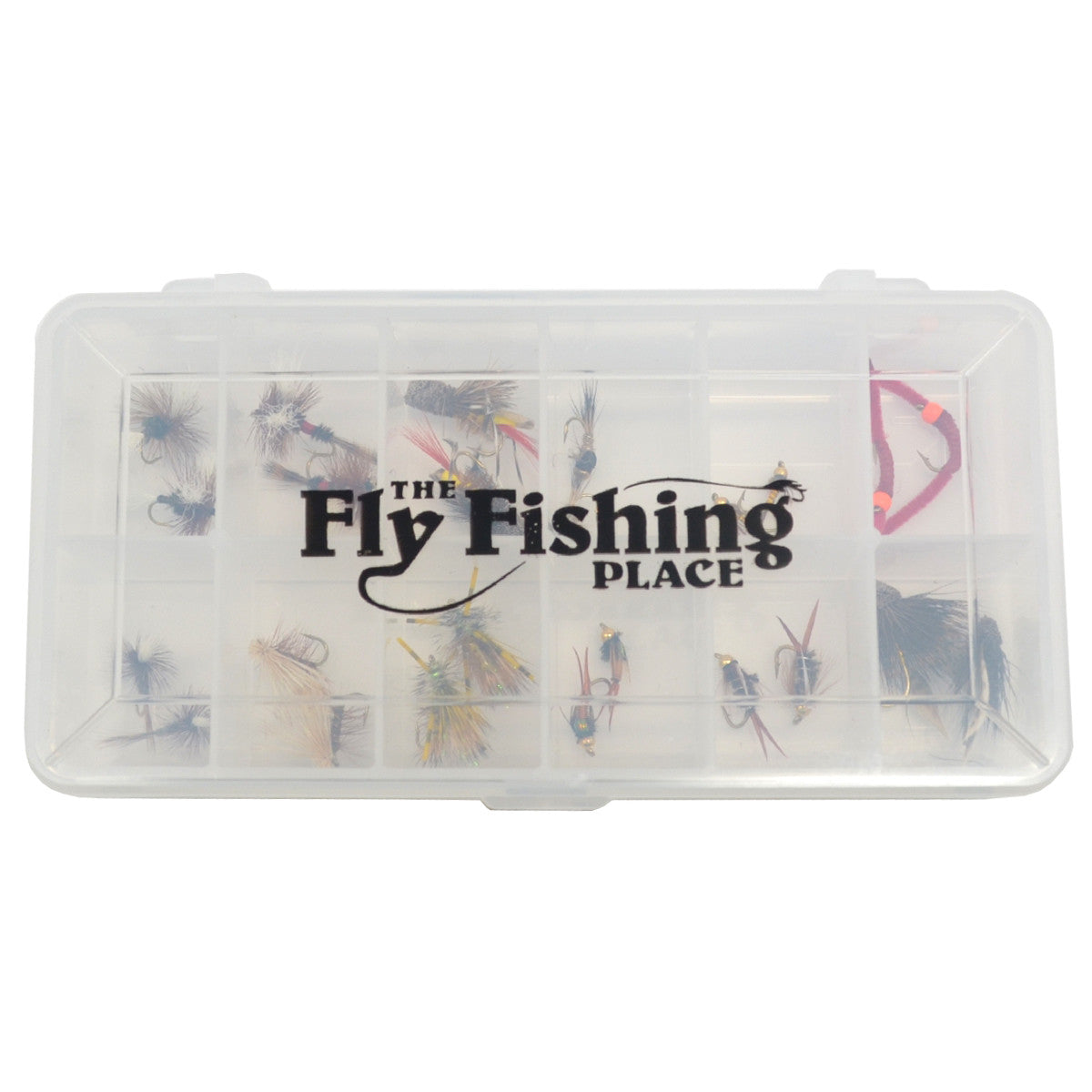 Trout Flies Assortment - 24 Flies for Trout Fly Fishing with Fly Box -  Essential Dry and Wet Fly Selection