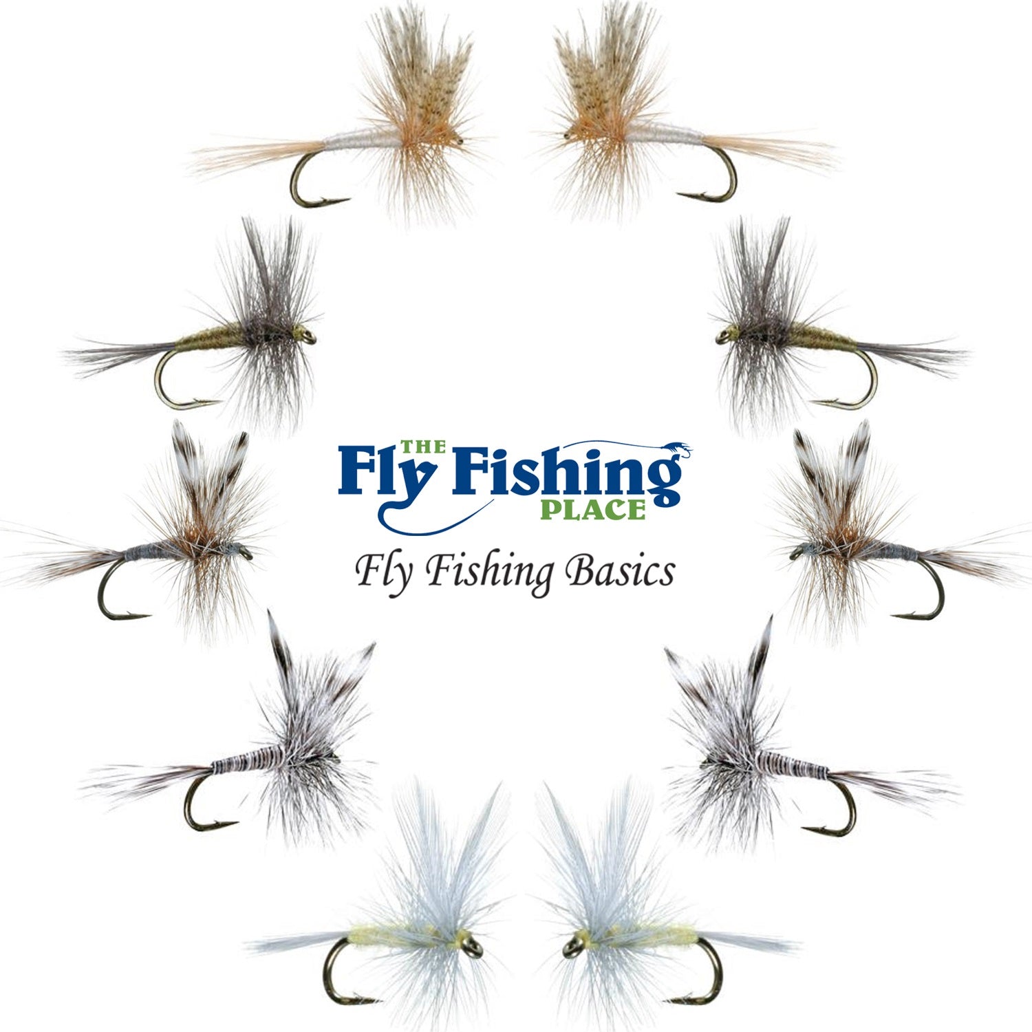 Classic Dry Fly Assortment 5 Patterns - Hook Sizes 12, 14, 16