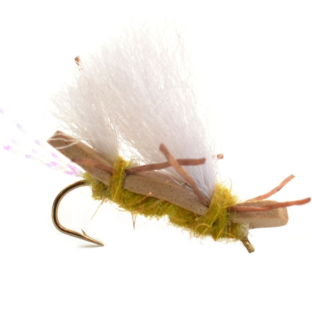 4 Pack Chubby Chernobyl Ant Golden Foam Body Grasshopper Fly - Hook Size 10