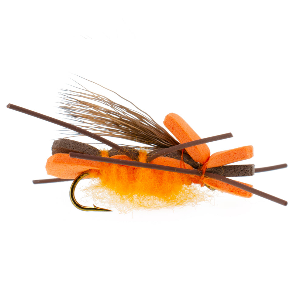Dropper Hopper Foam Body High Visibility Grasshopper Dry Fishing Fly  Collection