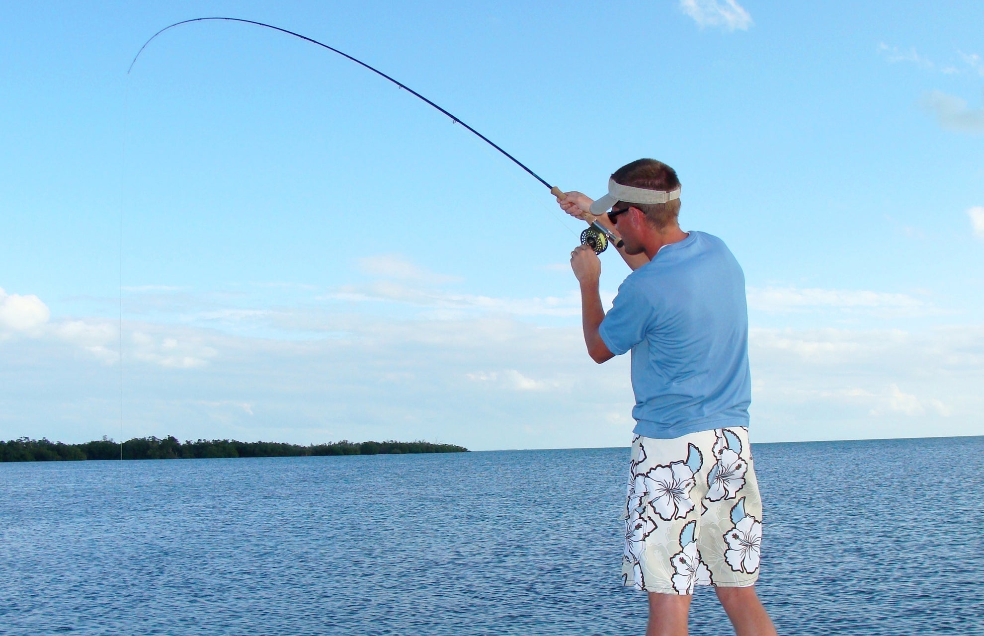 Clousers Deep Minnow Blue White - Streamer Fly Fishing Flies - 4 Saltwater and Bass Flies - Hook Size 1/0