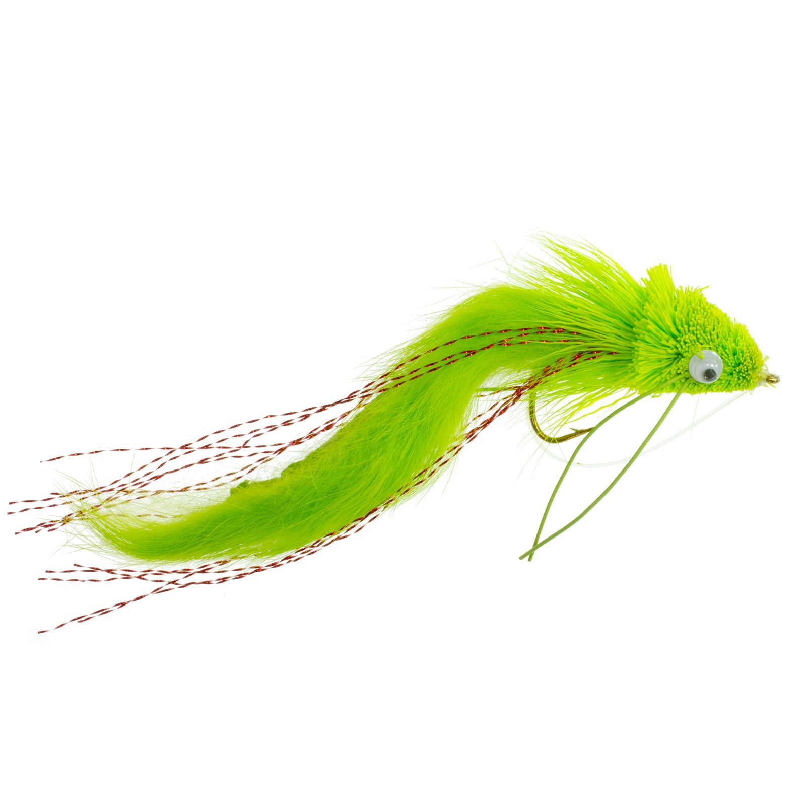  Wild Water Fly Fishing Black Rabbit Tail Diver Deer Hair Flies  for Largemouth Bass, Northern Pike, Smallmouth Bass, Trout, Size 1/0, 2  Pack : Dry Terrestrial Fishing Flies : Sports & Outdoors