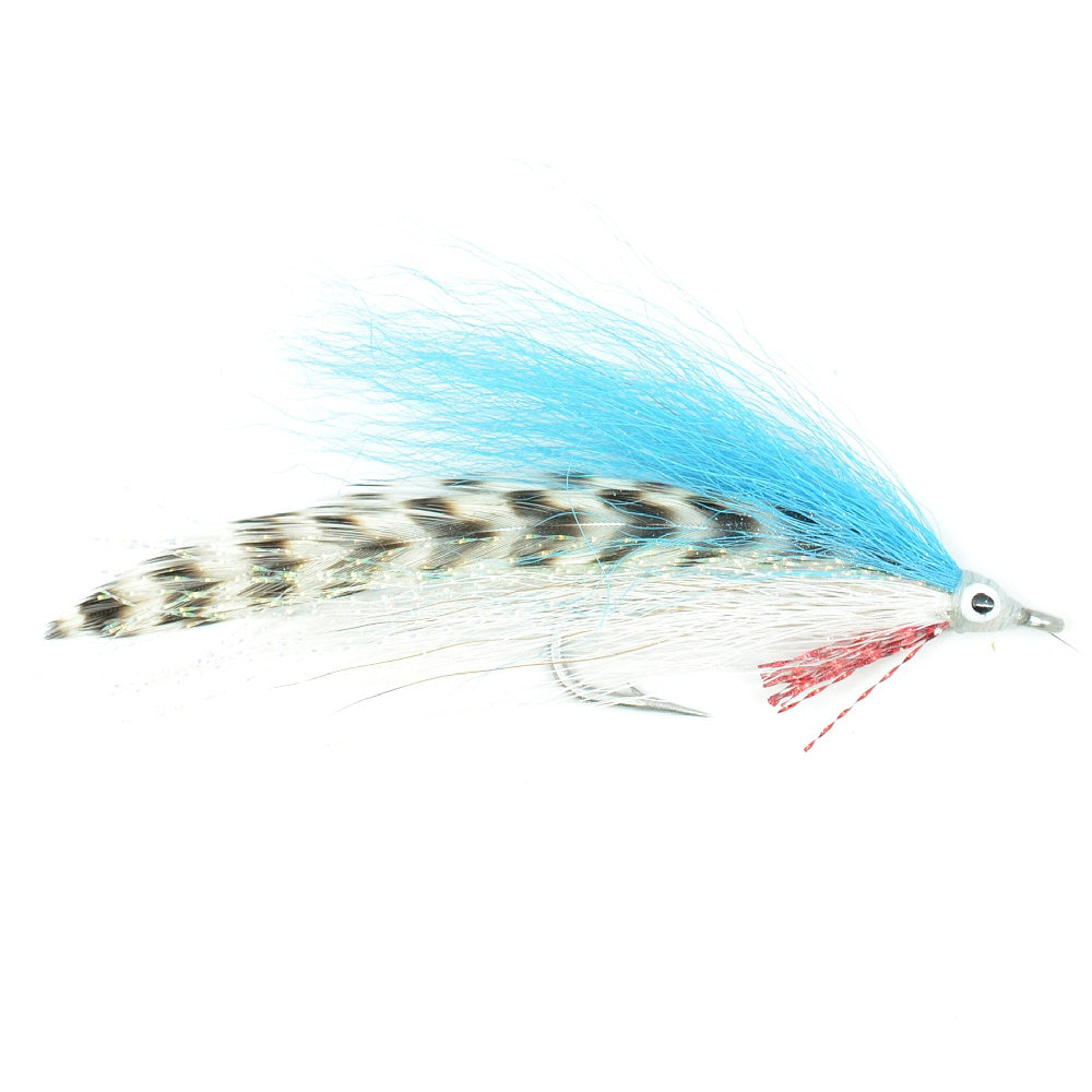 Lefty's Deceiver Fly Fishing Fly - Blue/Grizzly - Hook Size 1/0