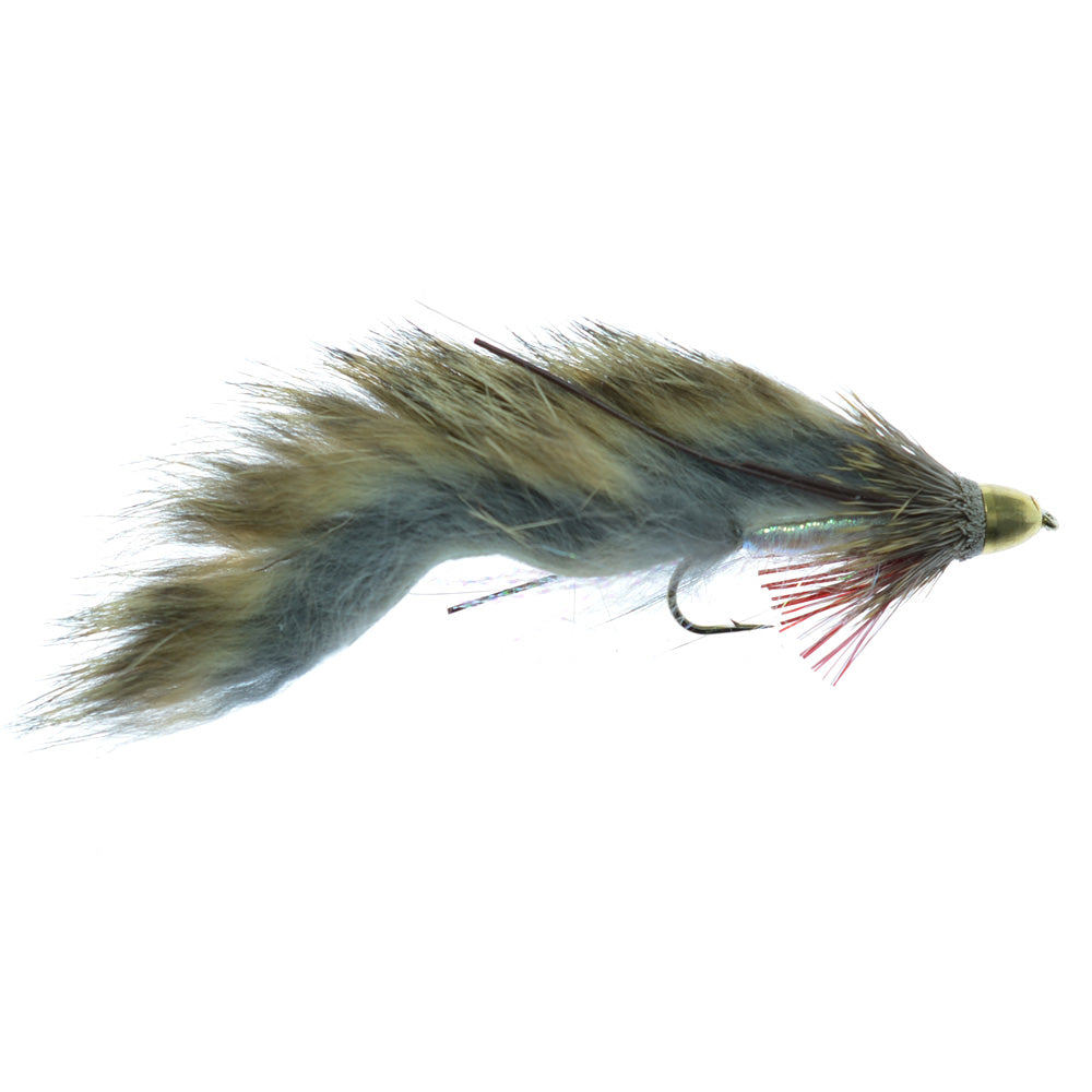 Cone Head Zuddler Trout and Bass Streamer Fly -Lunchables - Natural - Hook Size 4