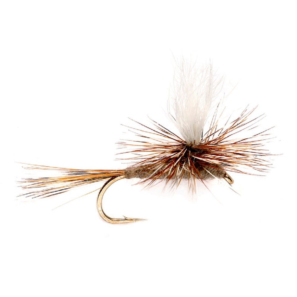 3 Pack Adams Parachute Classic Dry Fly - Hook Size 10